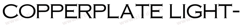 Copperplate Light字体转换